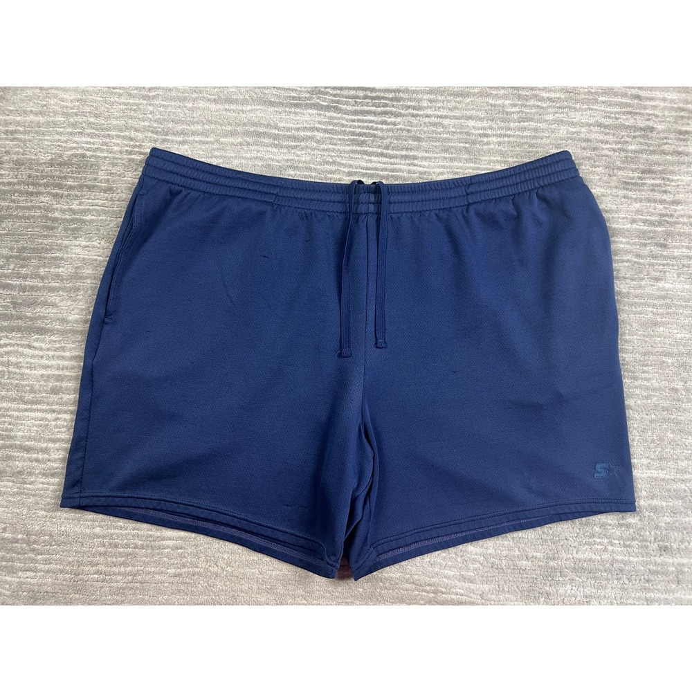 Starter Athletic Shorts Mens XL Blue Sapphire RM21010 Mesh Drawstring Pockets